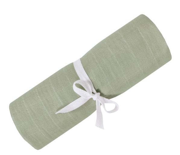 Cotton Muslin Swaddle, Colour: Kaki