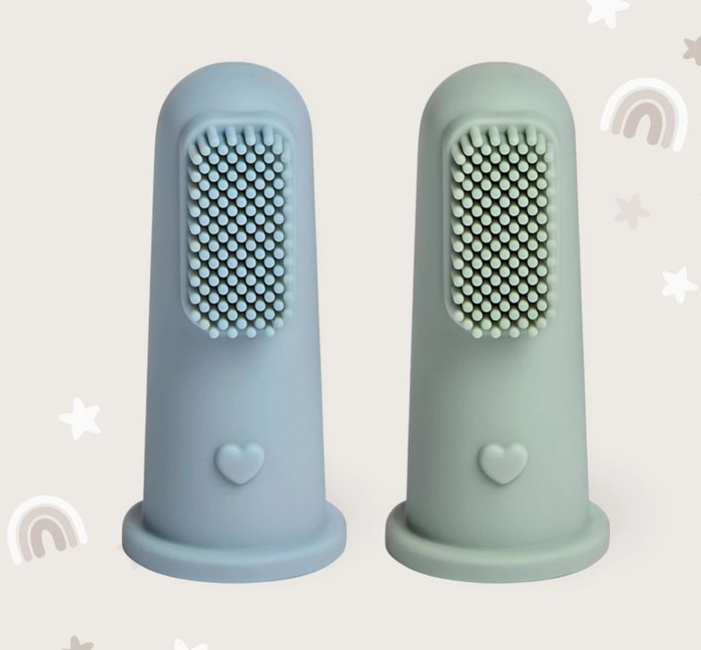 Infant Toothbrush, Colour: Dusty Teal/ Sage