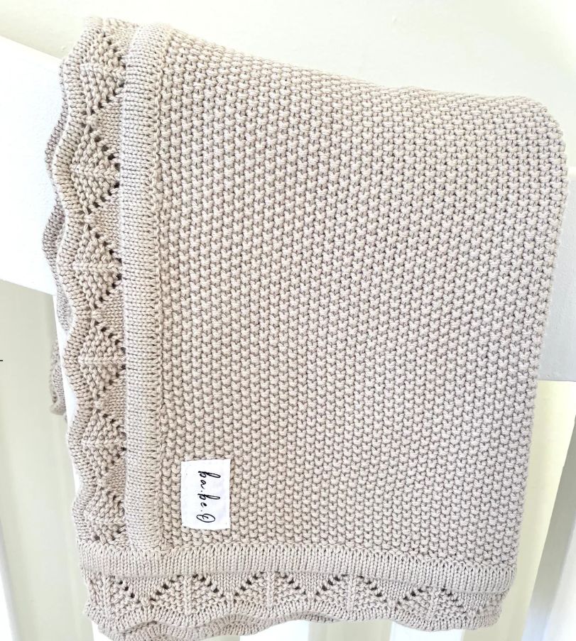 Knit Blanket Sandstone