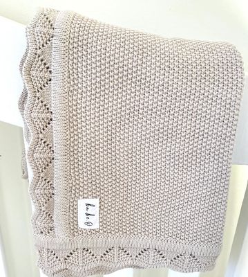 Knit Blanket Sandstone