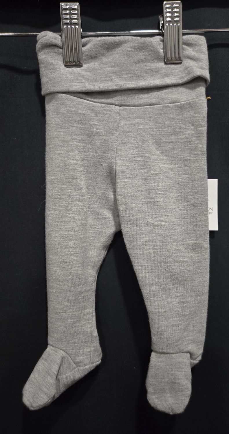 NB-3m Posh &amp; Cozy Grey Footed Pants