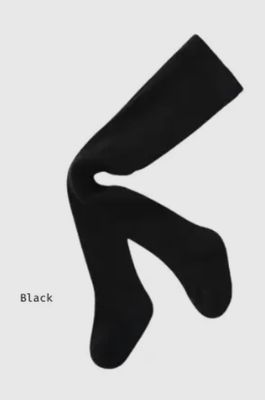 Black Ribbed Tights