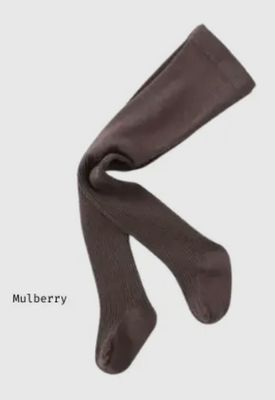 Mulberry Ribbed Tights