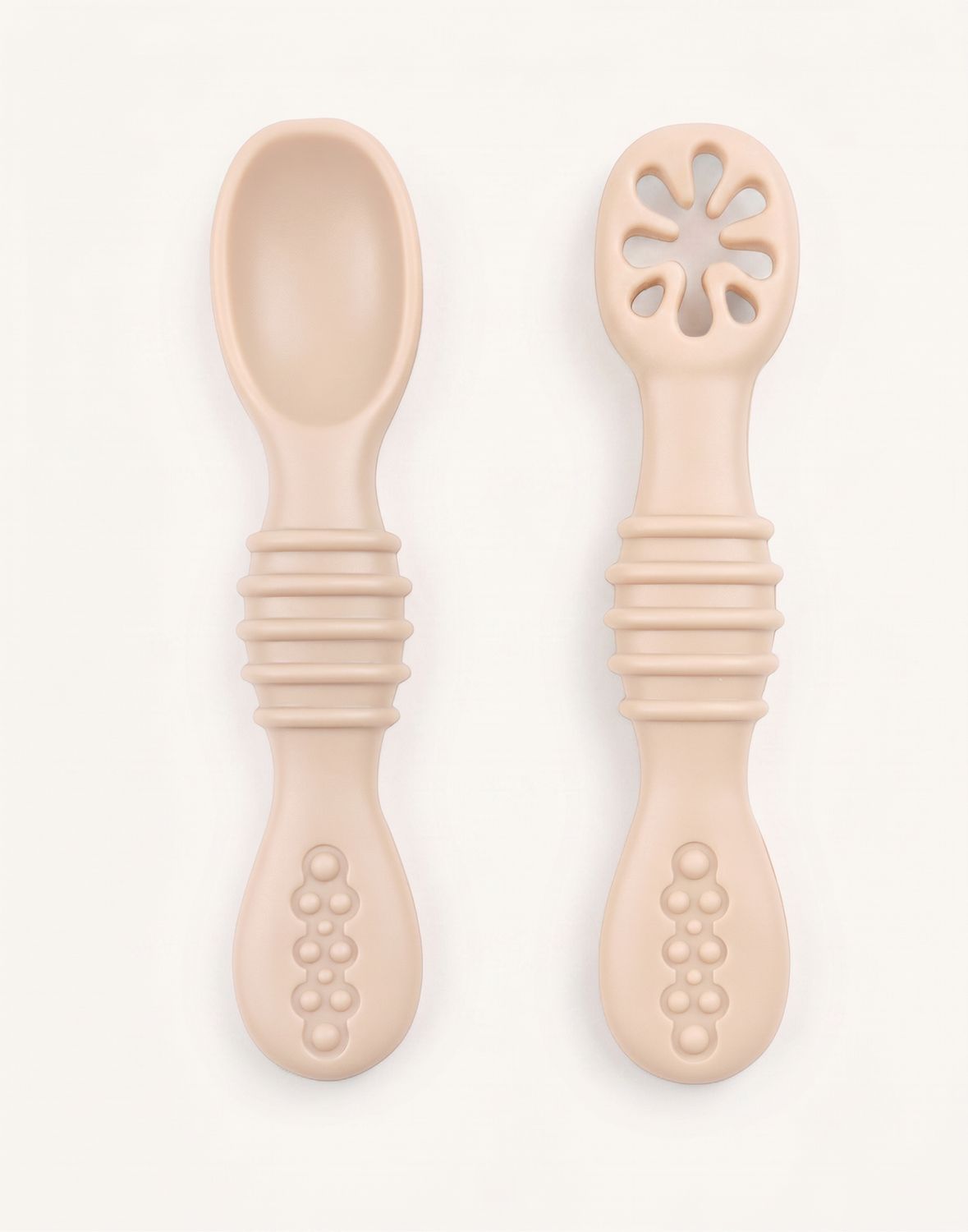 Self Feeding Spoons, Colour: Almond