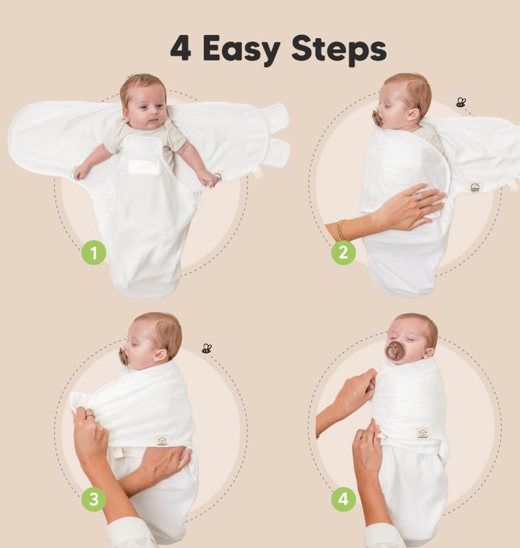 3pk Zippy Swaddles