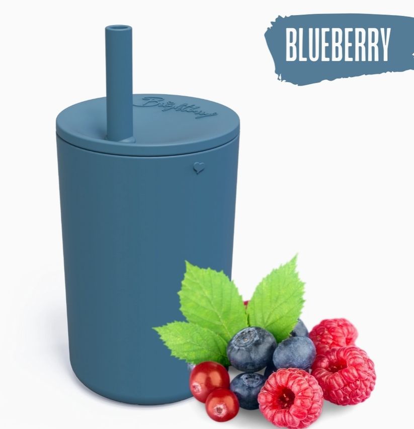 Straw Sippy Cup, Colour: Blueberry