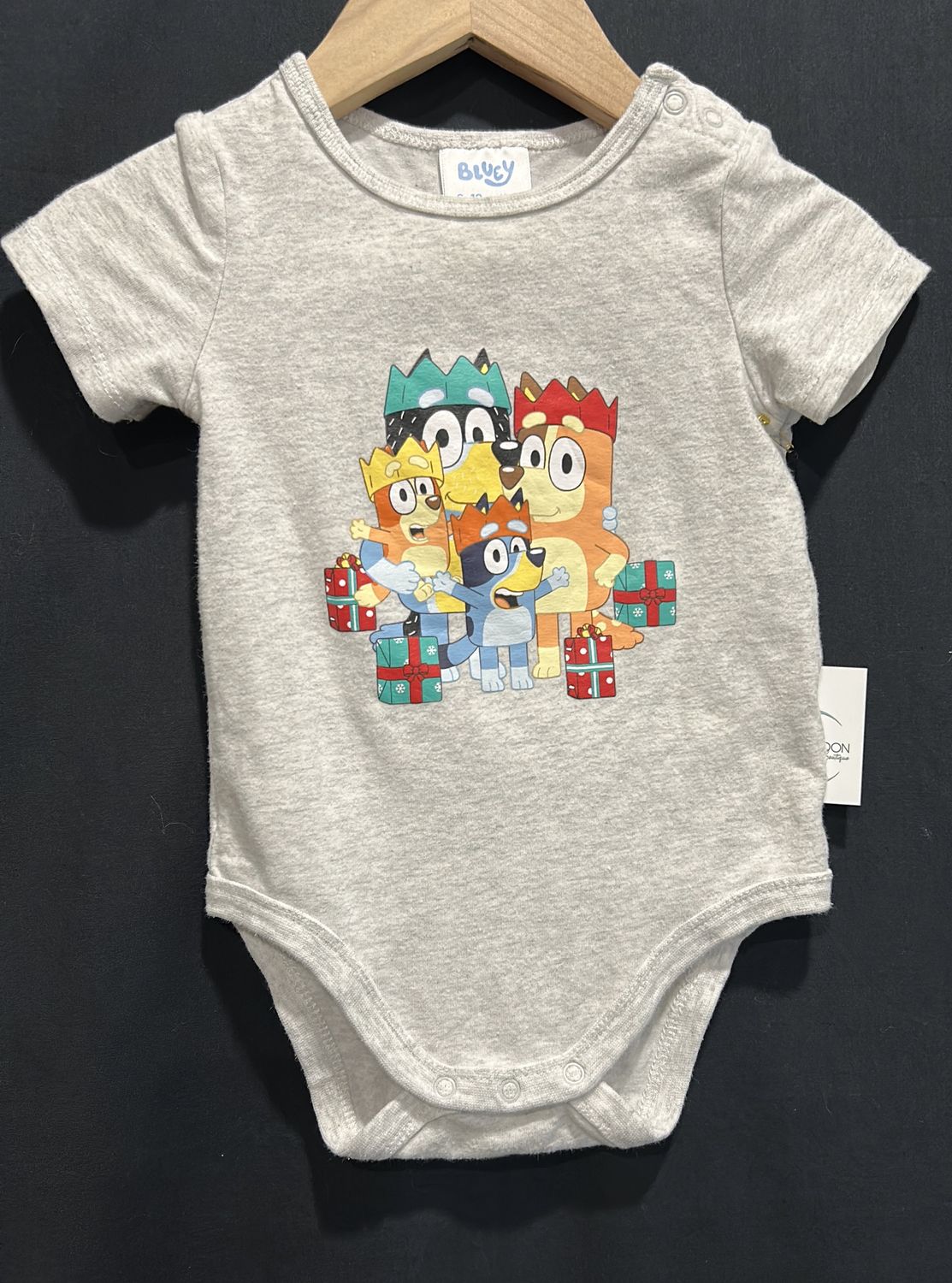 6-12m Bluey Xmas Onesie