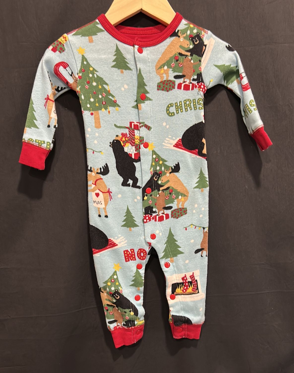 3-6m LBH Moose xmas Sleeper