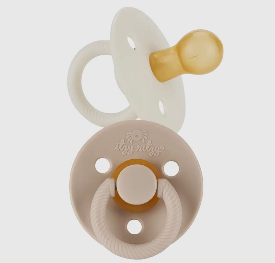 Natural Rubber Pacifier, Colour: Coconut &amp; Toast, Size: 0-6m