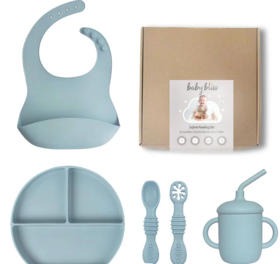 Feeding Set New, Colour: Dusty Teal
