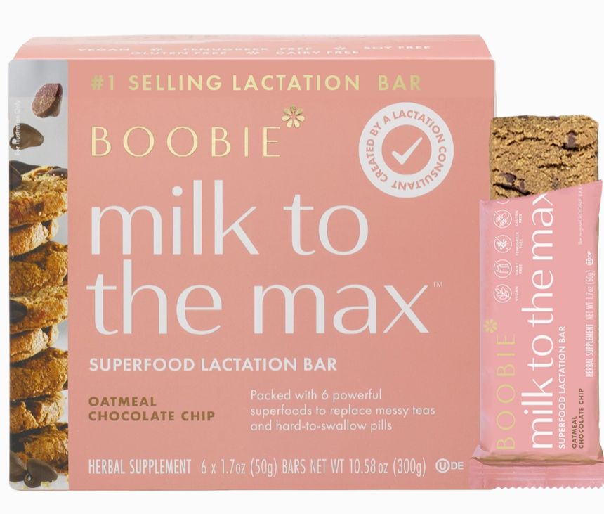 Boobie Bar 6PK Oatmeal Chocolate Chip, Flavour: Oatmeal Chocolate Chip