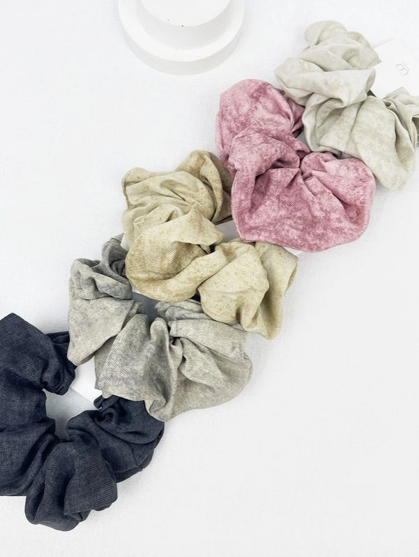 Acid Wash Scrunchie