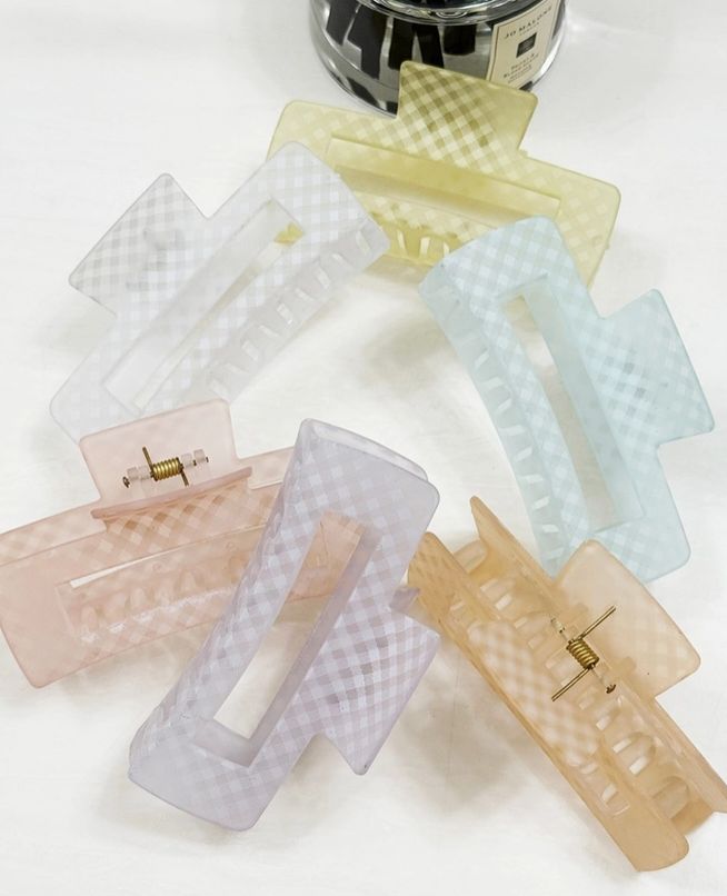Checkered Claw Clips