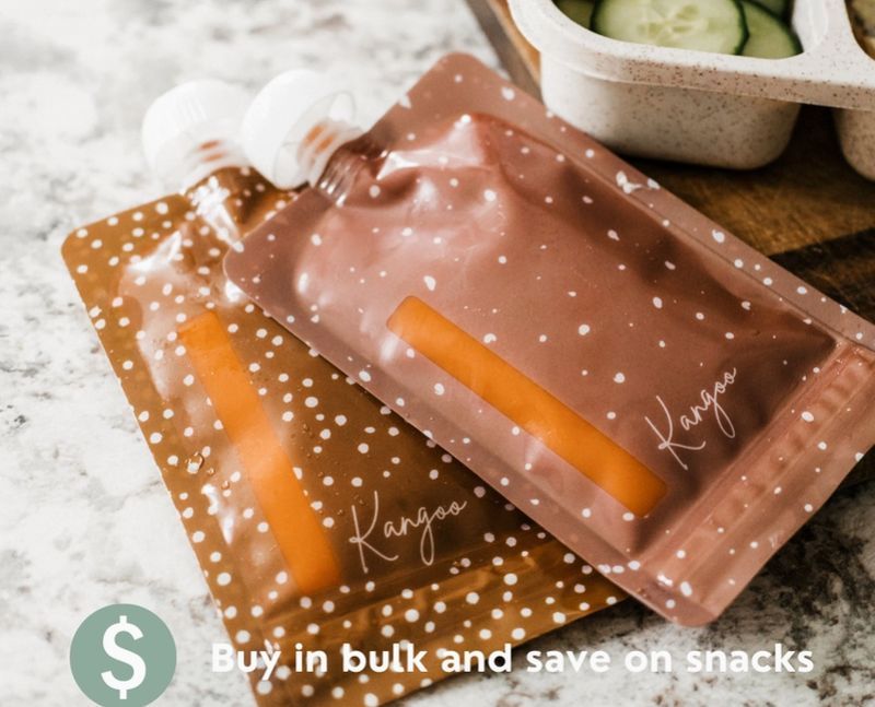 Reusable Food Pouches 6PK