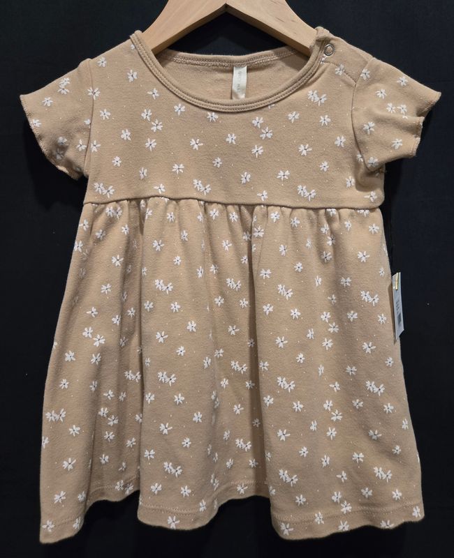 Used 18-24m Quincy Mae Brown Floral Dress