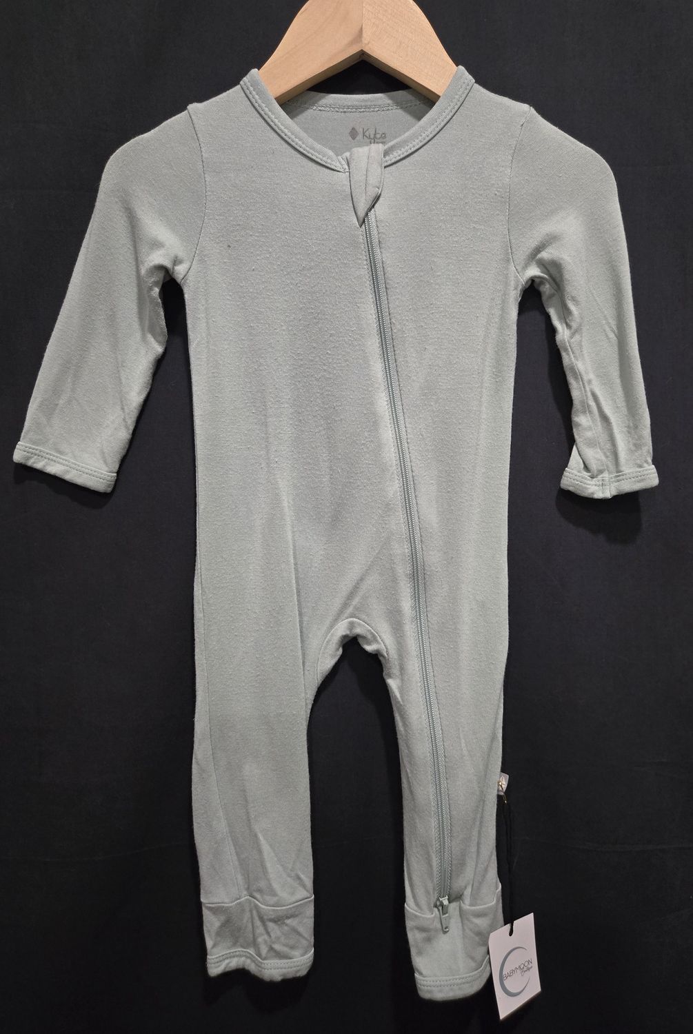 3-6m Kyte Long Romper Sage
