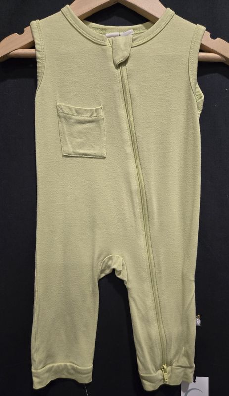 3-6m Kyte Sleeveless Romper Kiwi