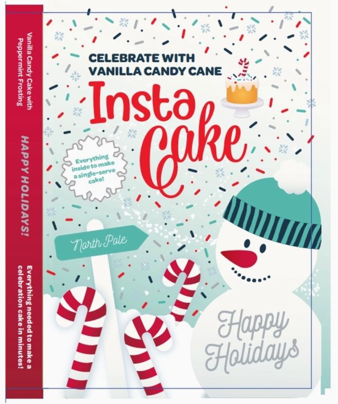 Snowman Holiday Cake Card