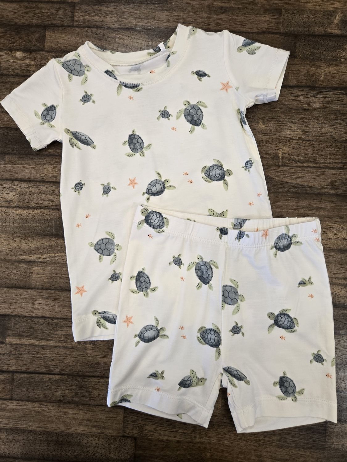 Sea Turtles 2pc PJ Set, Size: 18-24M