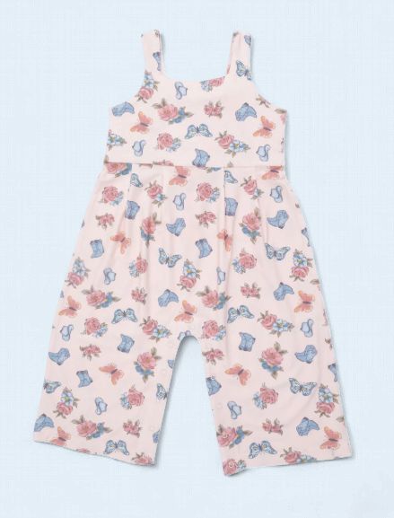 Country Girl Boots Jumpsuit Romper, Size: 18-24M