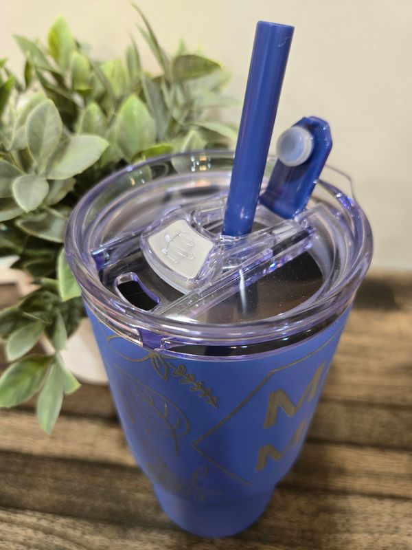 Mama Tumbler 24oz Blue