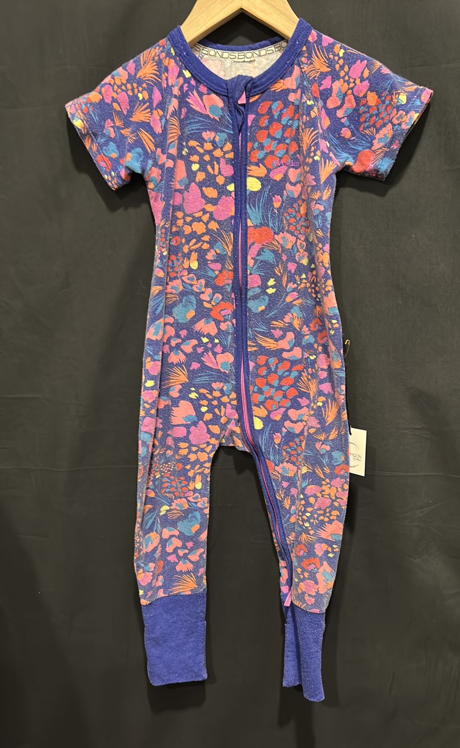 Used 12-18m Bonds SS Floral Sleeper