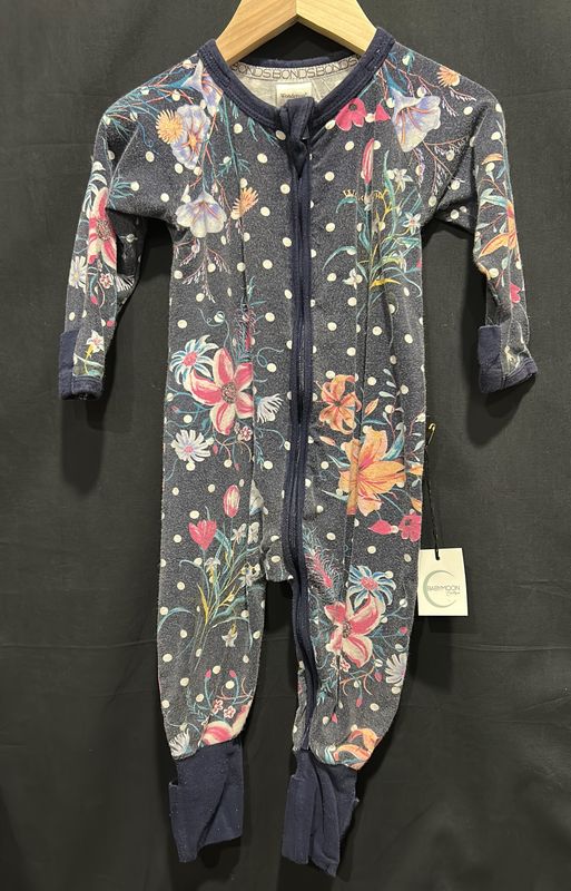 6-12m Bonds Navy Floral Sleeper