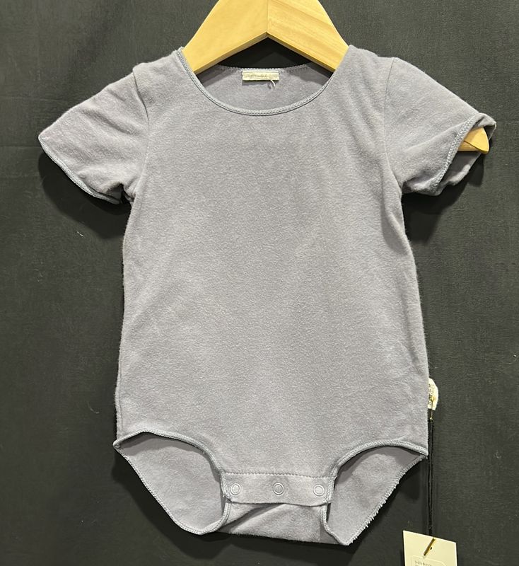 3-6m Bonds Steel Blue Onesie