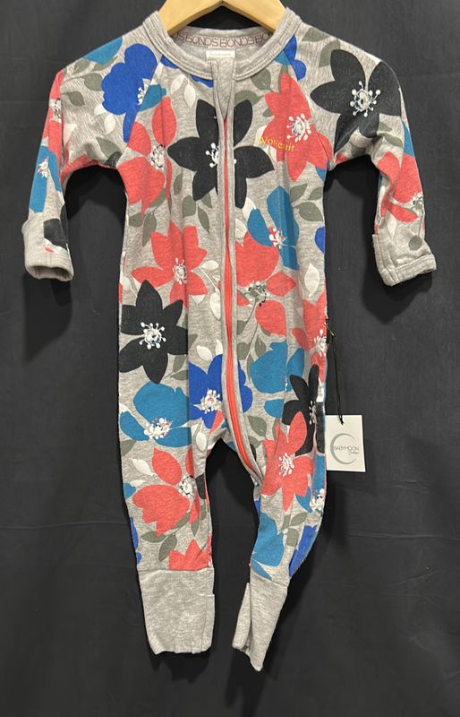 3-6m Bonds Grey Floral Sleeper