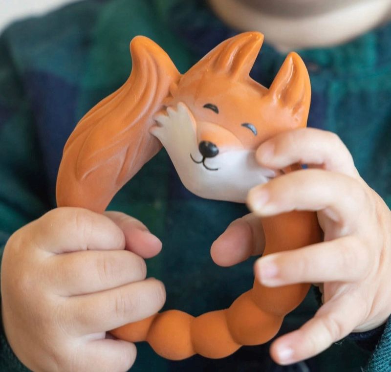 Fox Teether- Orange