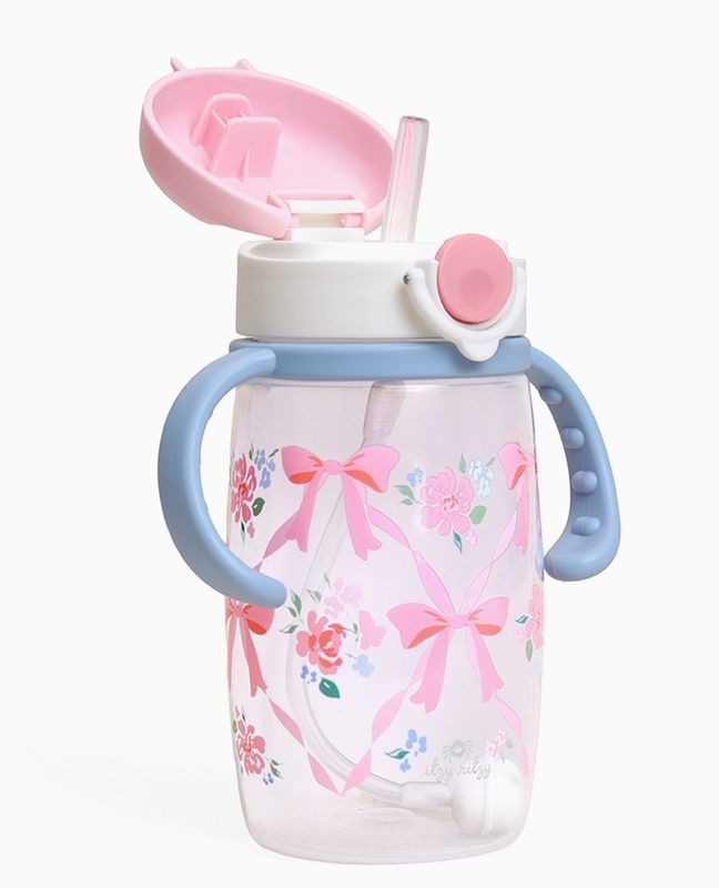 Itzy Sips Straw Cup Ribbons &amp; Roses