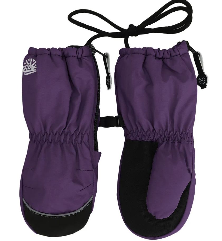 Easy Dressing Winter Gloves, Colour: Blackberry, Size: Baby(12-24m)