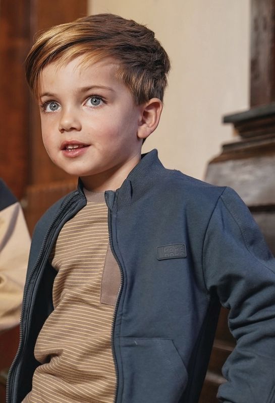 Kokonoko Navy Zip Sweater