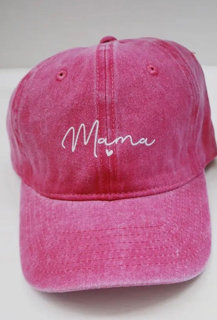 MAMA Baseball Hat, Colour: Pink