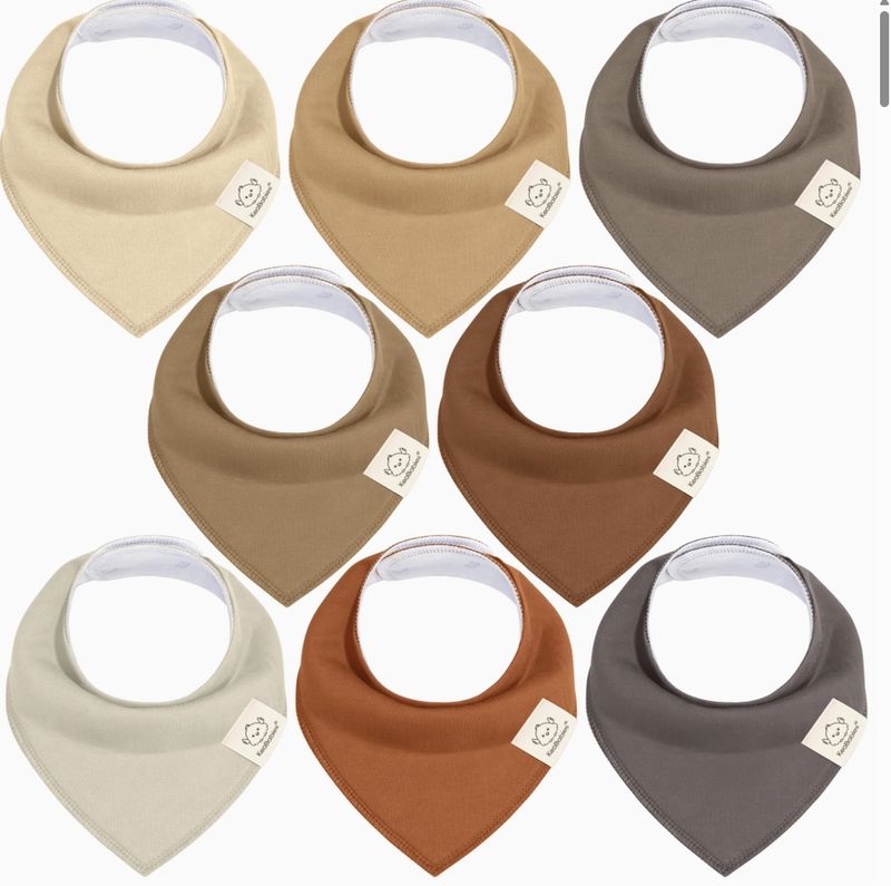 8-pack Baby Bandana Bibs Terracotta
