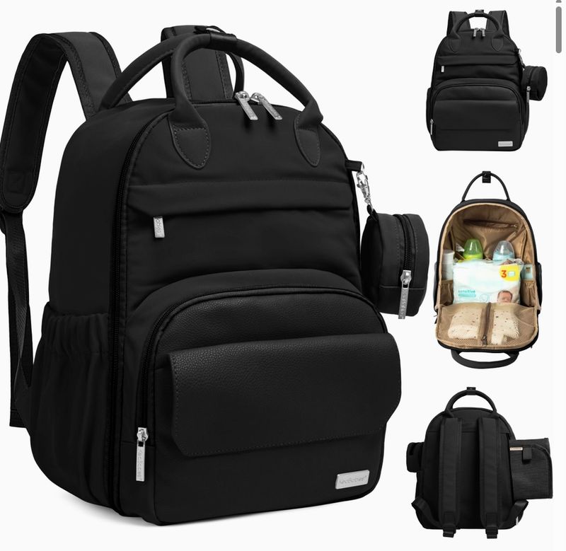 Jumbo Play Diaper Bag Black