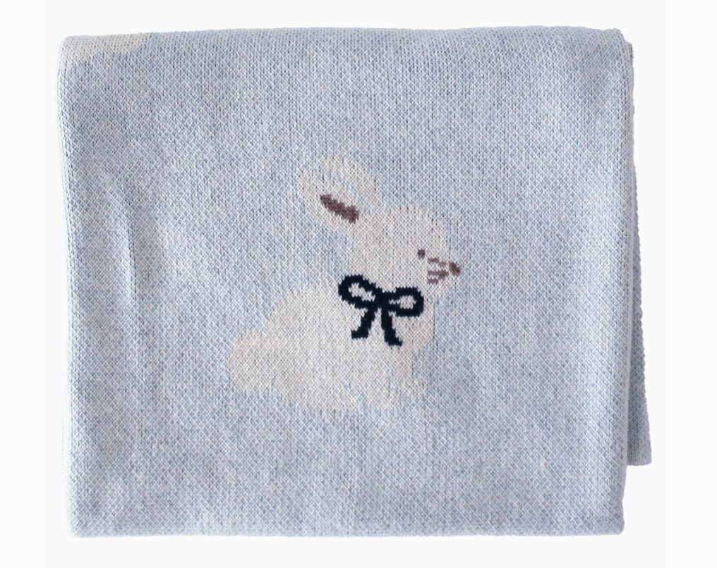 Baby Bunny Blanket, Colour: Blue