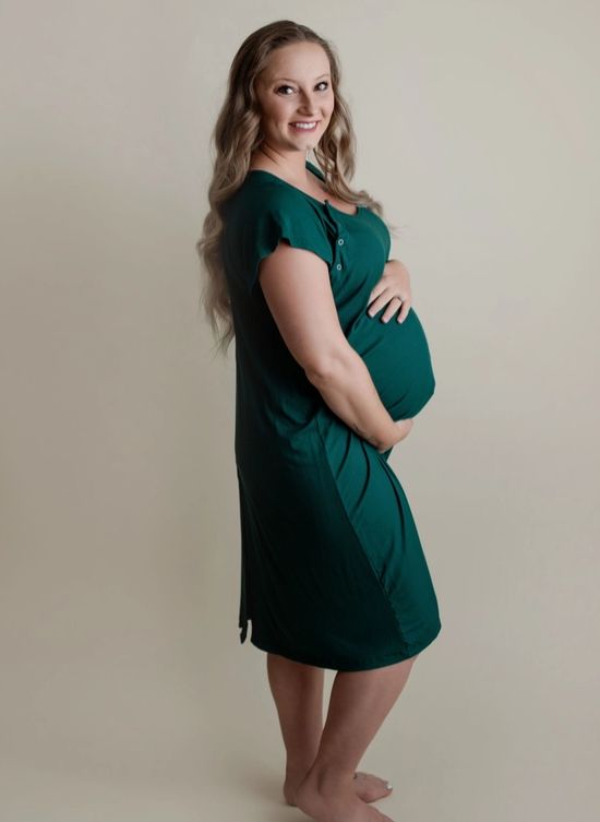 Forest Labor and Delivery/ Nursing Gown