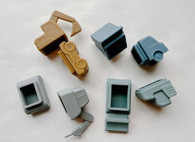 Construction Bath Toys Earth Tones