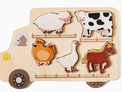 Farm Animal Wooden Puzzle