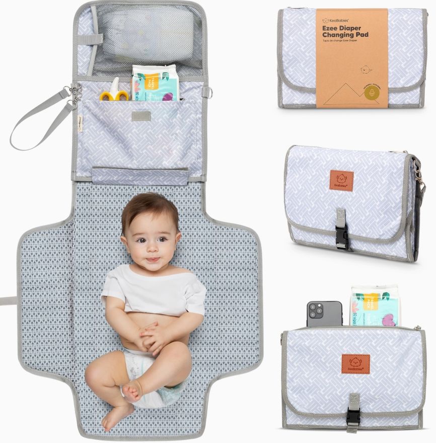 Grey Mod Portable Diaper Changing Pad