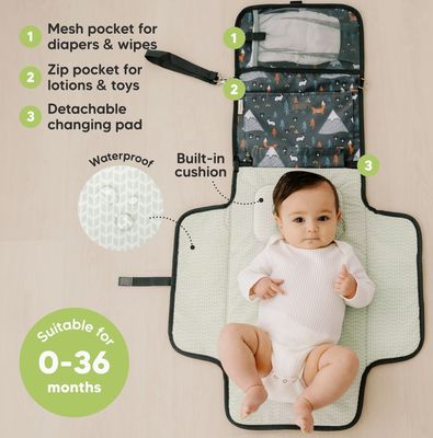 Woods Portable Diaper Changing Pad