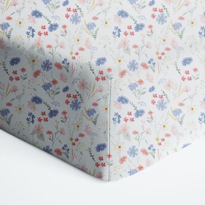 Flowers Crib Sheet