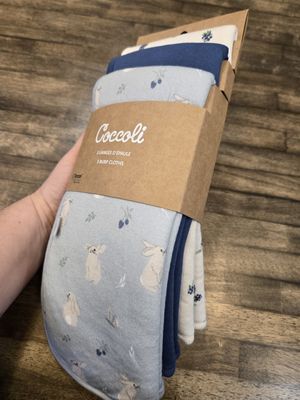 Rabbits 3pk Burp Cloth