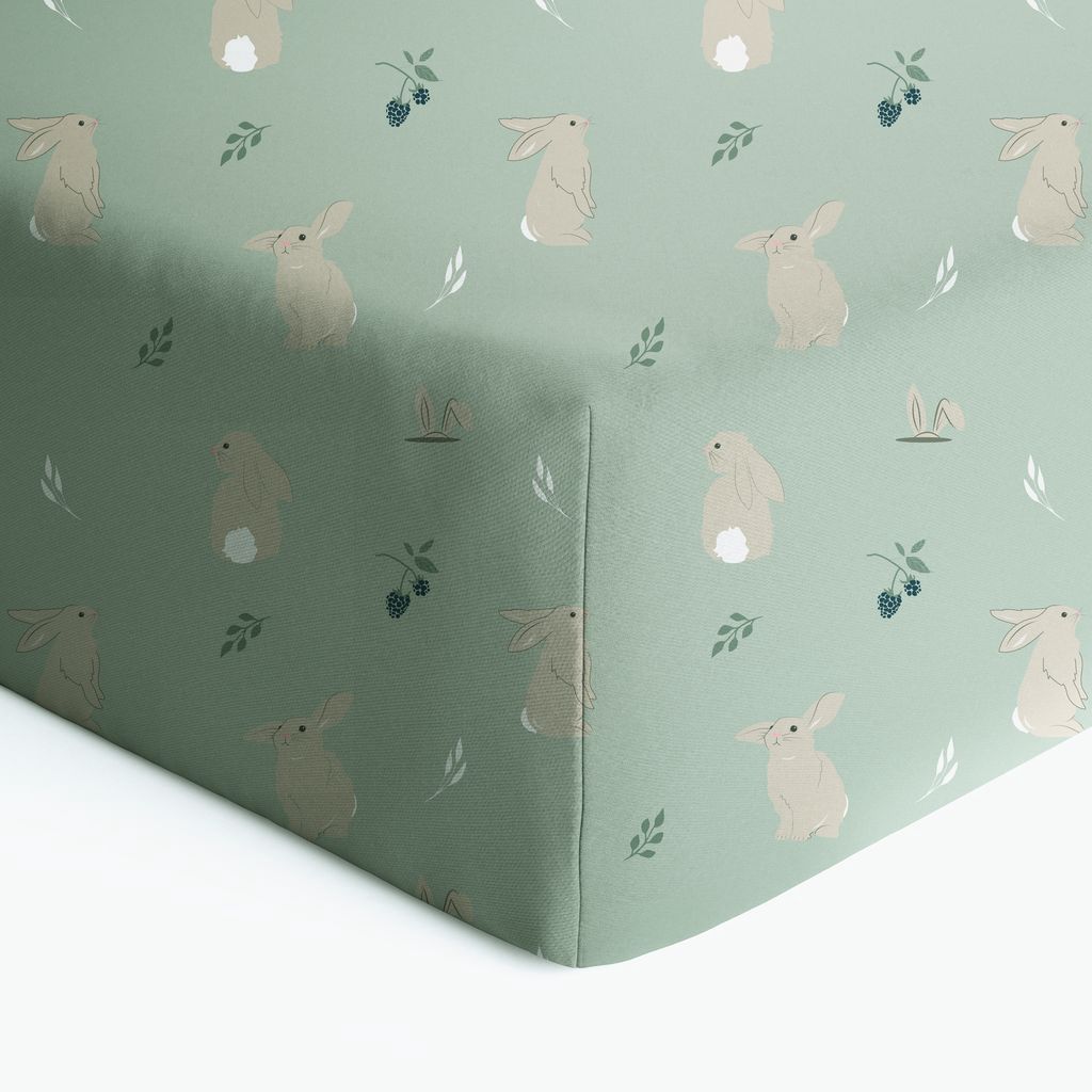 Rabbits Crib Sheet