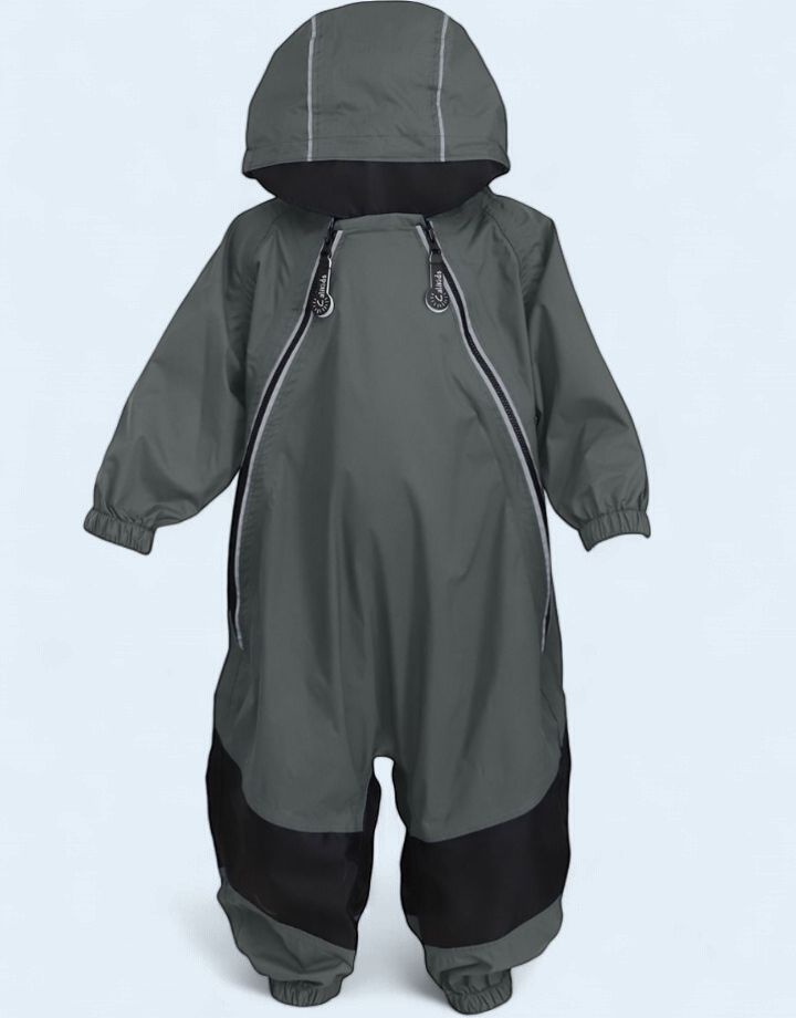 Lined Waterproof Rain Suit, Colour: Dark Sage, Size: 12m