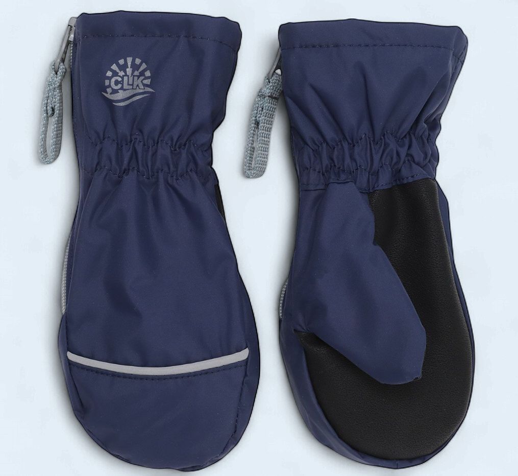 Mid Season Waterproof Mitts, Colour: Navy, Size: Baby (12-24)