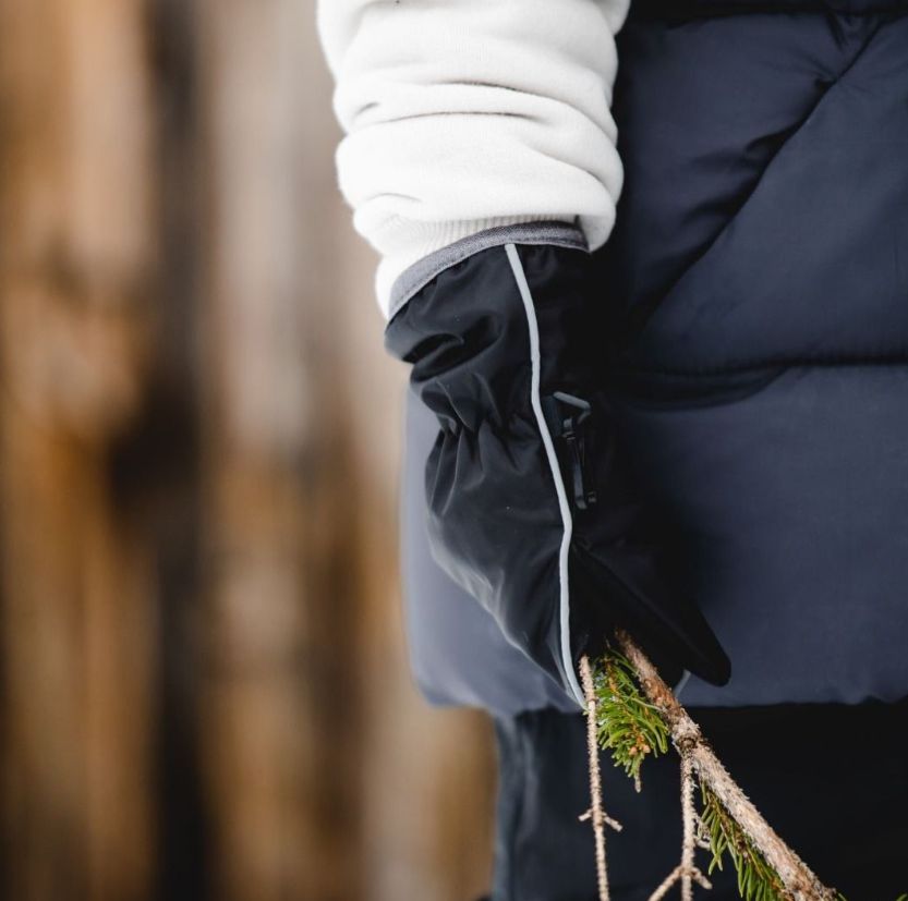 Mid Season Mitts LG (5-8Y) Black