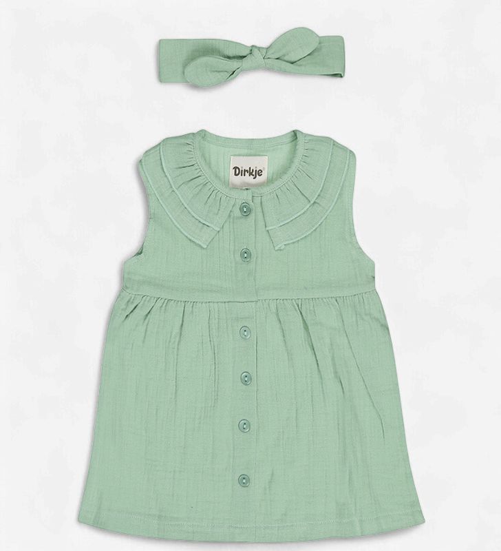 Dirkje Green Dress 24mo left
