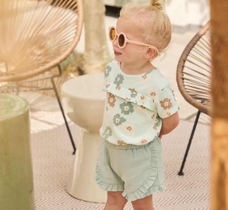 Dirkje Green Flower Tshirt